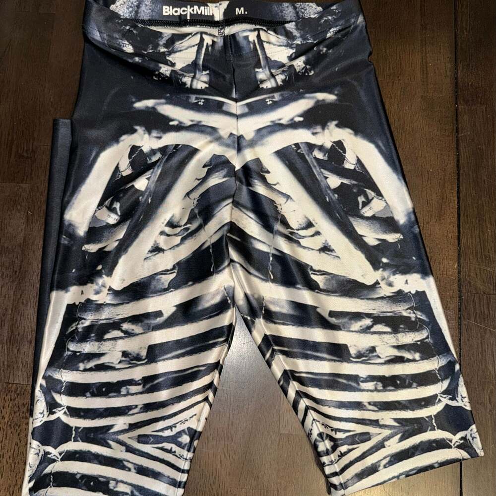 BlackMilk Shichigoro Mechanical Bones 2 Leggings Size M - Picture 3 of 6